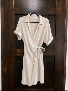 ASOS Design Beige Shirt Dress